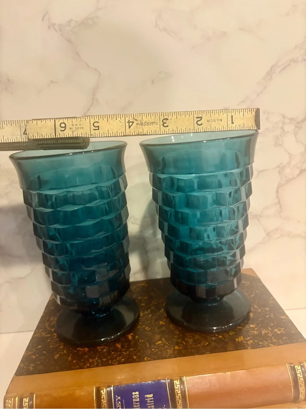 Pair of Riviera Blue Whitehall Tumblers